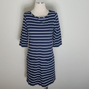Boden Navy/White Stripe Pocket Dress Size 6